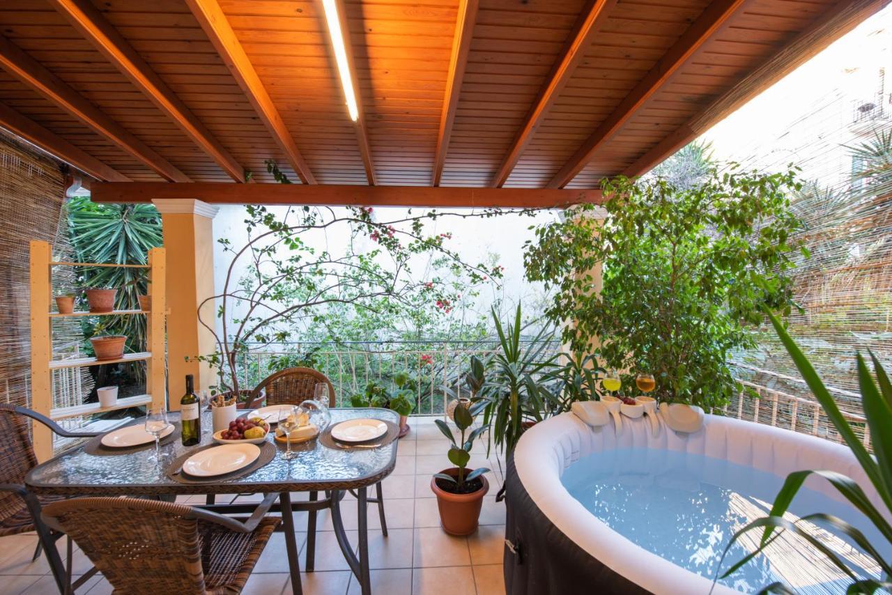 Luxury Katrinas Apartment With Outdoor Jacuzzi Corfu  Exteriér fotografie